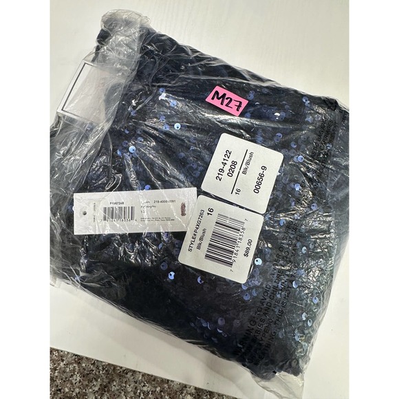 Premier Amour Sequince and velvet romper. Plus size 16  (M27) - Picture 9 of 10